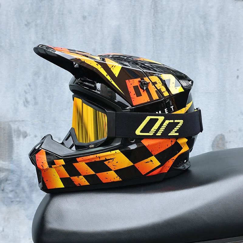 903-Motorcycle off-road helmet, fully covered electric vehicle, pulling full helmet, mountain downhill, all season