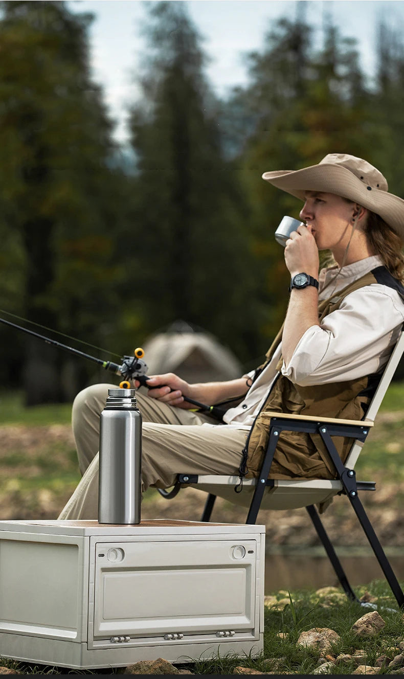 600-1500ml 316 Stainless Steel Thermos Bottle LED Temperature Display  Thermal Mug Vacuum Flask Water Bottle For Outdoor Camping