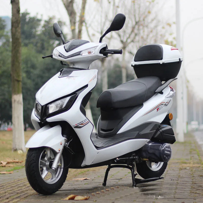 Motorcycle M8 Scooter Motorcycle 125CC Fuel Powered Adult Two Wheel Assist