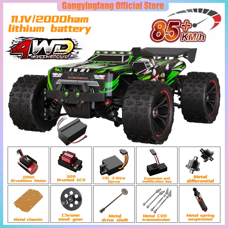 SG116 9522PRO 85KM/H High Speed RC Car Brushless 4WD Off-Road Drift Remote Control Car 1:16 Professional Racing Cars vs SG116MAX