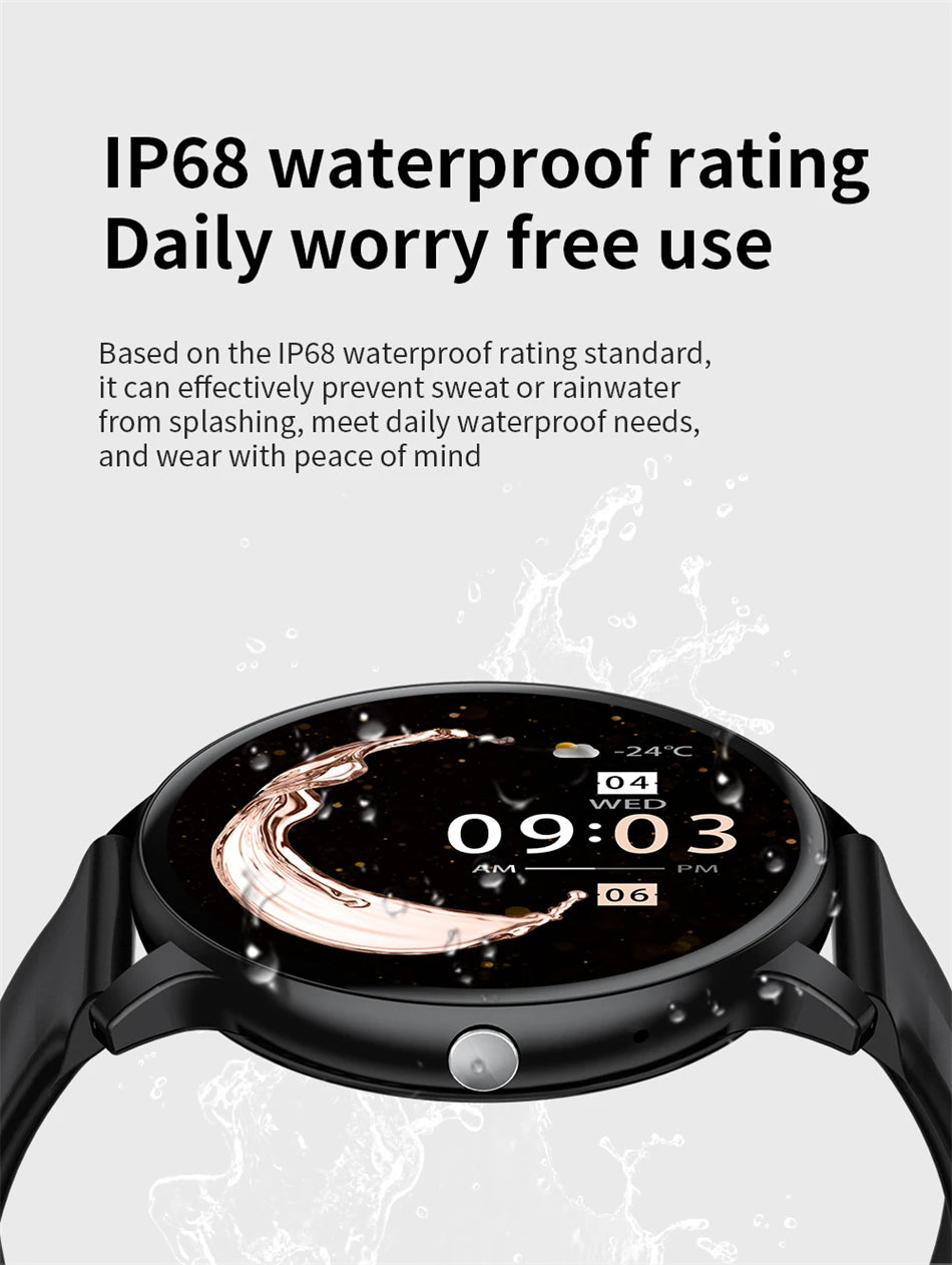 LIGE Bluetooth Call Women Smart Watch Men Sports Fitness Watches Heart Rate Health Monitor Smartwatch Ladies For Android iOS