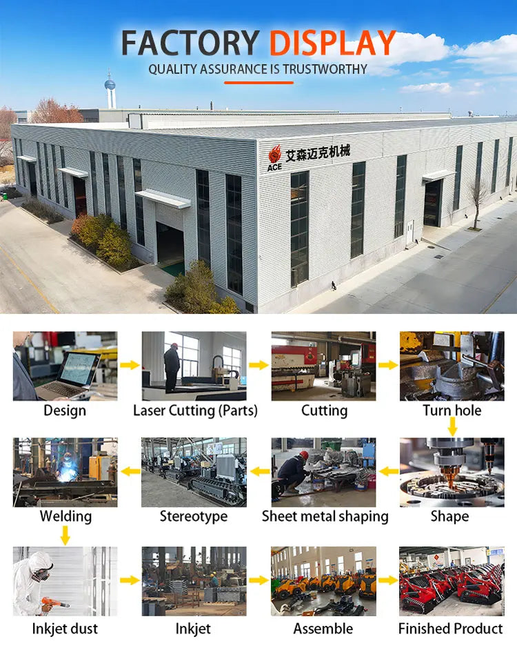 Manufacture Skid Steer Loader CE EPA Hydraulic Skid Steer Loader customized New Crawler Skid Steer Loader with track