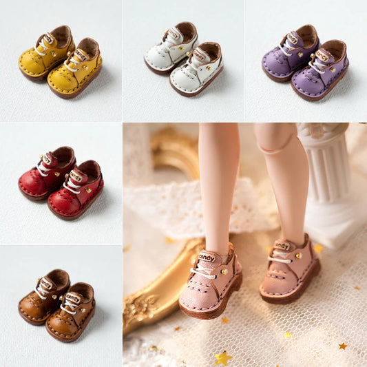 New Fashion Blyth Cute Leather Shoes Blyth Doll Mary Jane Casual Shoes 3* 1.8cm for Ob24 Ob22 Licca Azones Toy Doll Accessories