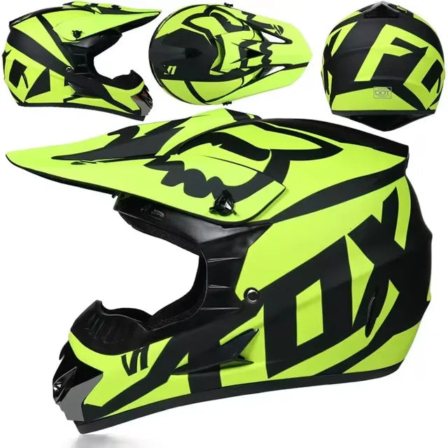 Motorcycle Downhill Helmet Motobiker Goggles Classic Bicycle MTB Racing Helmet Motocross Full Face Off-road Mountain Motocross