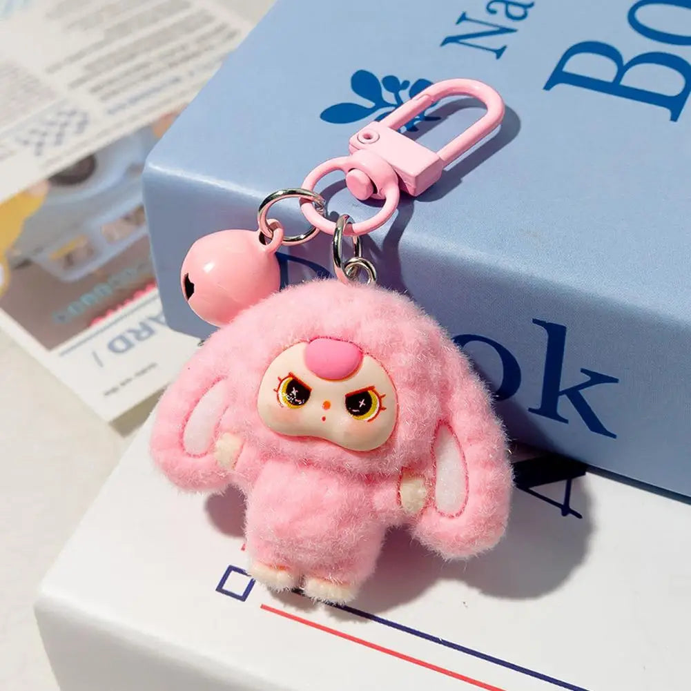 Kawaii Keychain Cartoon Creative 3D Doll Hanging Students Schoolbag Pendant Car Keyring Women and Men Trend Gifts