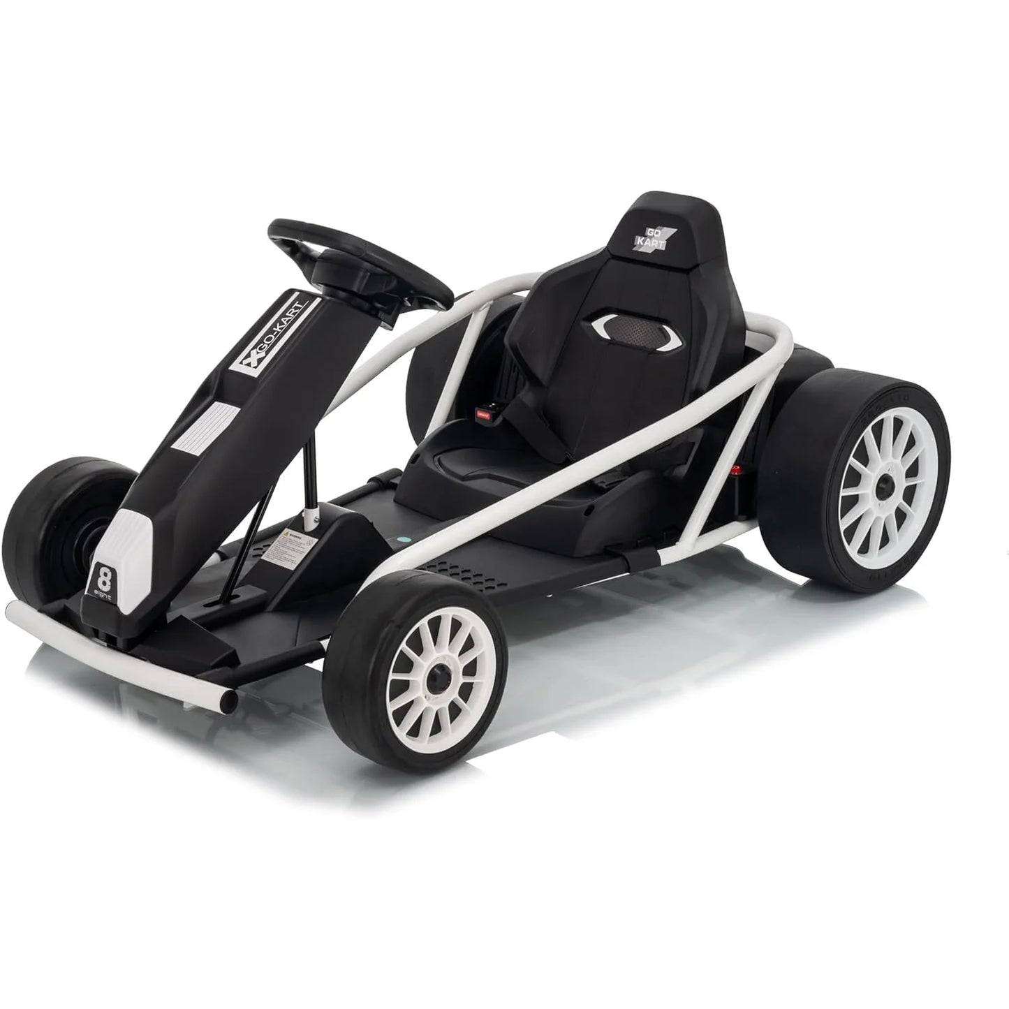 24V Kids Electric Riding Go Kart with Dual 250w Motors,9Ah Battery,8MPH,Slow Start,Music,Horn,and Max Load 150Lbs,High/Low Speed