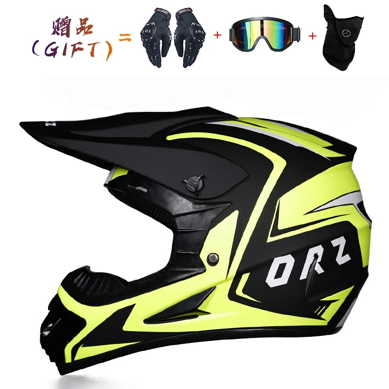 Sturen 3 Stuks Gift Flip Up Motorhelm Kinderen motocross Off Road Helm ATV Dirt bike Downhill MTB DH racing helm.