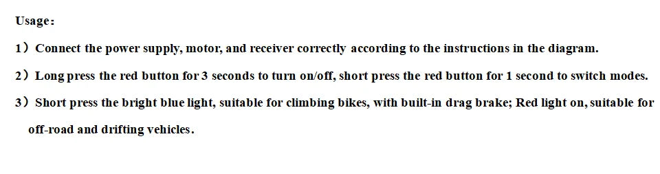 NEEBRC 15A Brushed 2S ESC 5V 1A BEC Built in Two Modes for 1/24 1/18 Mini Drift Off-road Crawler Car SCX24 030/050/130/180 Motor
