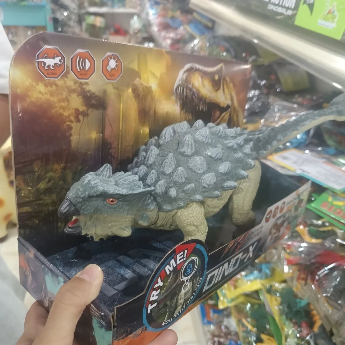 Jurassic Dinosaur Sound Effects - Tyrannosaurus Rex and Velociraptor Simulation Models for Boys' Birthday Gifts and Collections