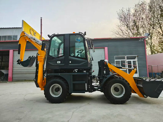 Mini Excavator and Mini Loader Free shipping Backhoe Loader Front Loader Diesel Mini Loader Digger Kubota Engine Customized