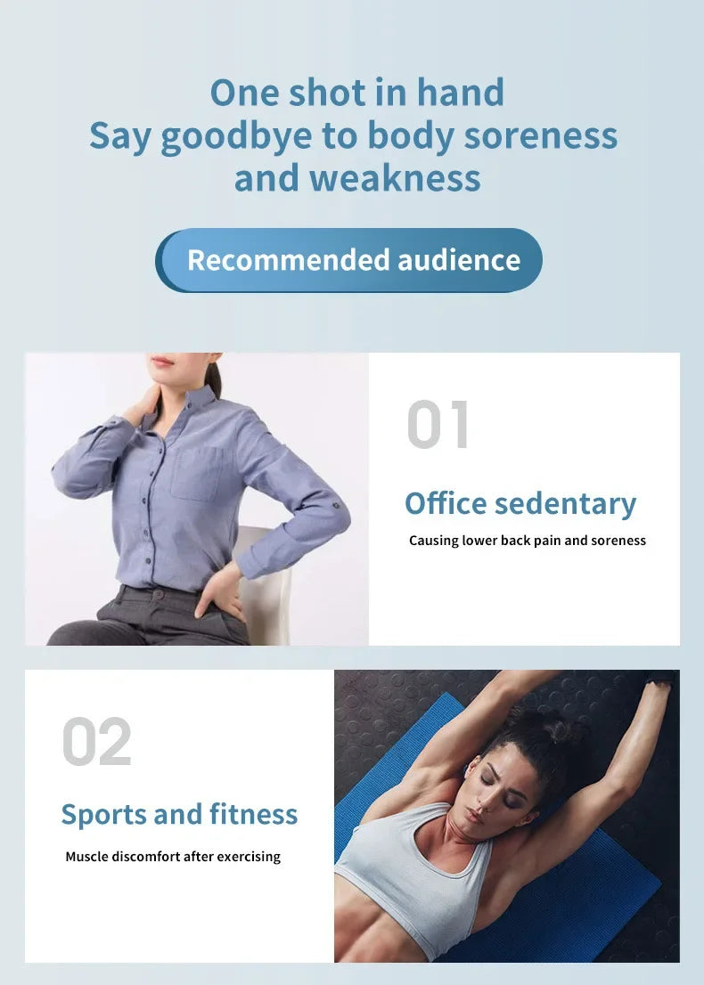 Relax The Spine Professional Vibrating Body Massage Hammer Premium Handheld Massage Gun Portable Percussion Vibration Hammer