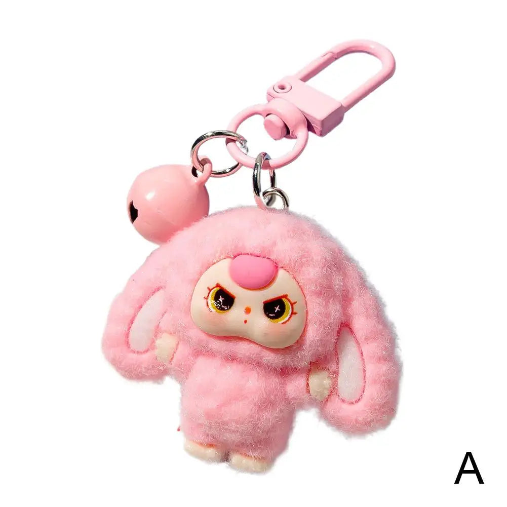 Kawaii Keychain Cartoon Creative 3D Doll Hanging Students Schoolbag Pendant Car Keyring Women and Men Trend Gifts