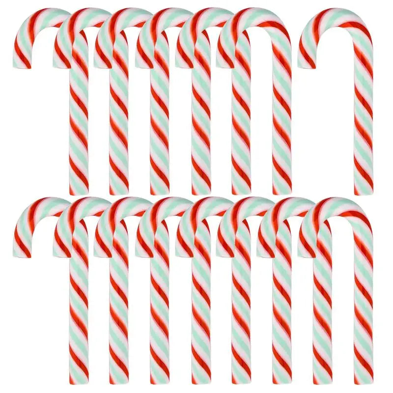 15/30PCS Candy Cane Christmas Tree Hanging Decor Xmas Prop Ornaments Navidad Natal Happy Ornaments Christmas