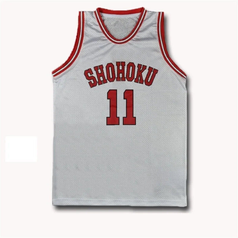 Shohoku School Basketball Team Jersey Anime Sakuragi Hanamichi Rukawa Cosplay Slam Dunk Jersey QUICKY DRYING Sportswear Package