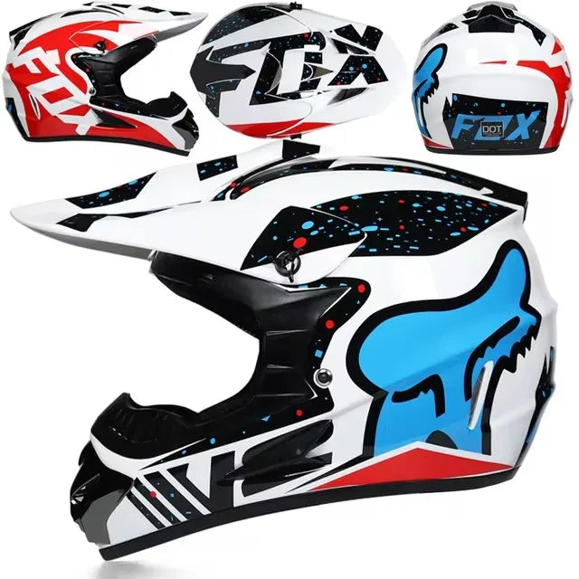 Motorcycle Downhill Helmet Motobiker Goggles Classic Bicycle MTB Racing Helmet Motocross Full Face Off-road Mountain Motocross