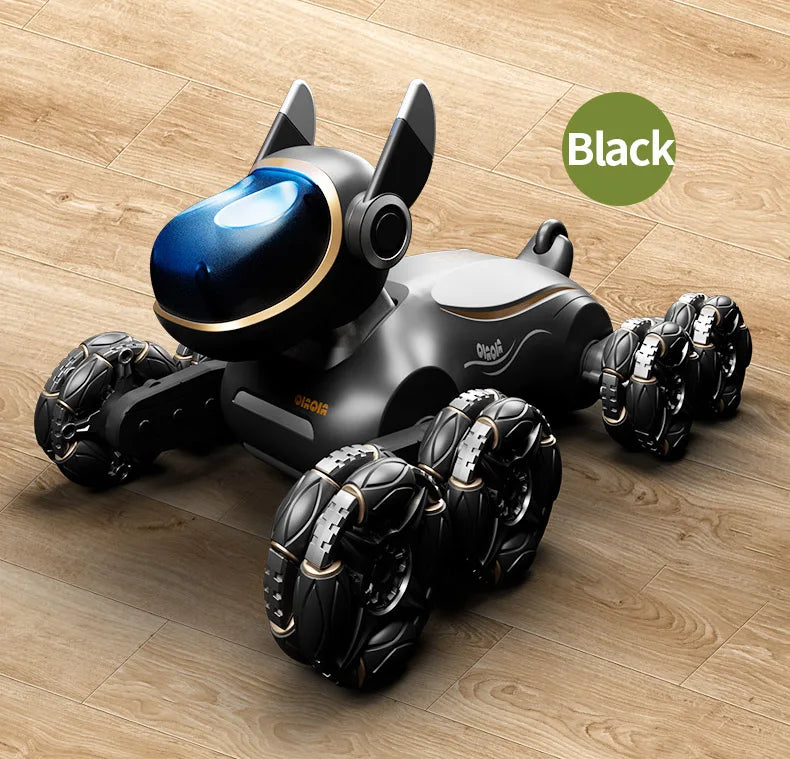 2025 NEW DWI Eight Wheeled Stunt Dog 2.4G Remote Control Intelligent Swing Arm Drift Robot Dog Climbing Car Children's Gift Toy
