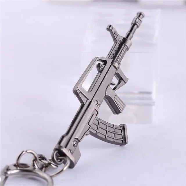 Novelty Counter Strike Gun AK47 Keychain Men Trinket Awp Rifle Sniper CS GO Saber Men's Bag Car Key Chain Jewelry Souvenirs Gift