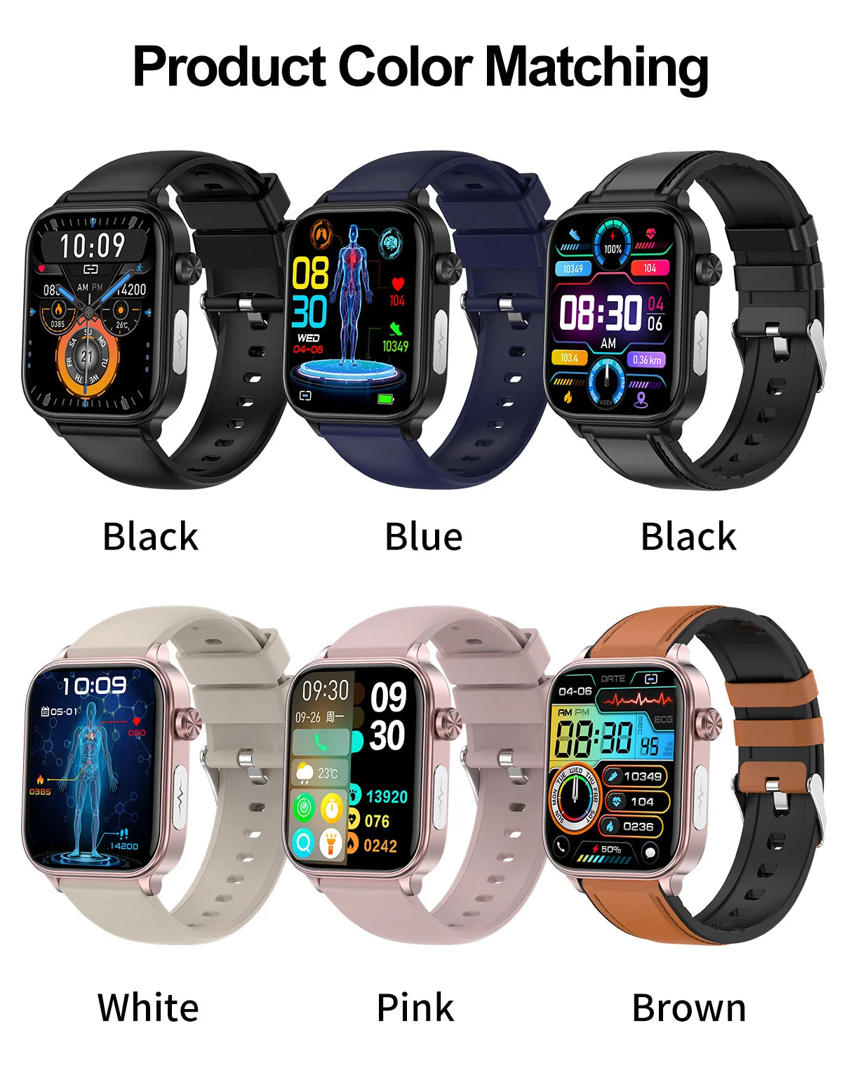 2025New ECG+PPG AI Health Diagnose Smart Watch Men Women Clock Blood Lipid BP Uric Acid Heart rate Tracker For Xiaomi Smartwatch
