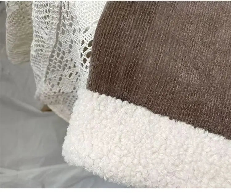 2025 Kids' Fleece-Lined Wide Leg Pants Winter  Loose Fit Trousers Cozy Straight Cut for Baby Girls  Kids Clothes