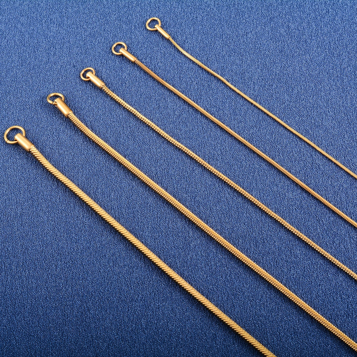 Stainless Steel Long Necklace Square Snake Chain for Women Men Neck Jewelry Making Accessories Collar Gold Color Plated Choker