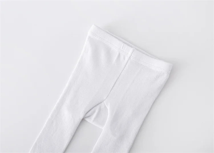 Lawadka Infant Baby Girl Tights Knitted Stockings for Girls Cotton Newborn Tights For Girls Casual White Black Toddler Pantyhose