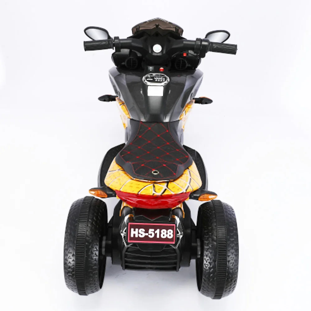 12V Electric Motorcycle Ride-On Motorbike with 3 Wheels LED Light Safe & Durable Kids Toy Vehicle
