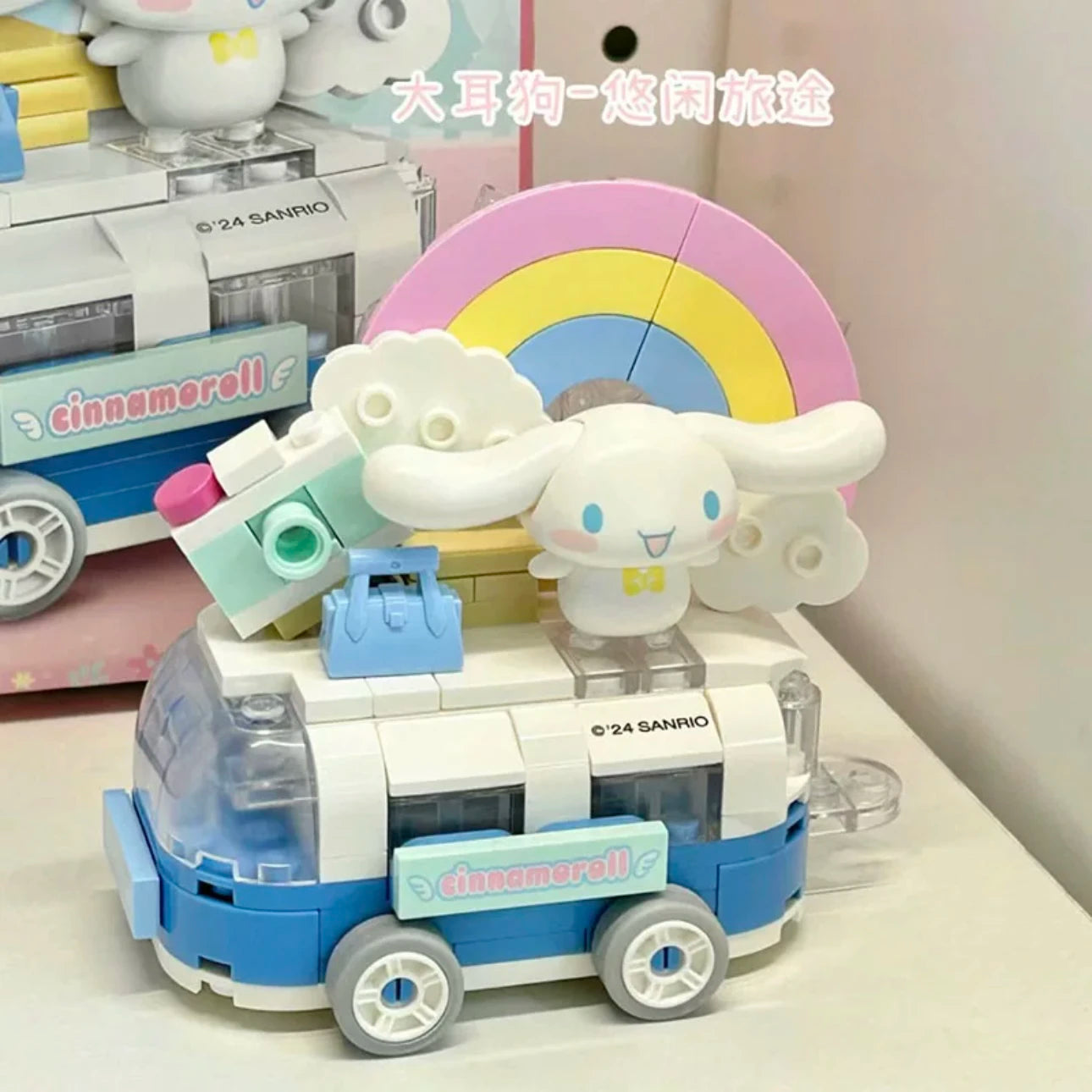 Sanrio Toy Building Blocks Hello Kitty Figurine Kuromi Melody Figure Toy Collection Dolls For Kids Christmas Gifts Toy