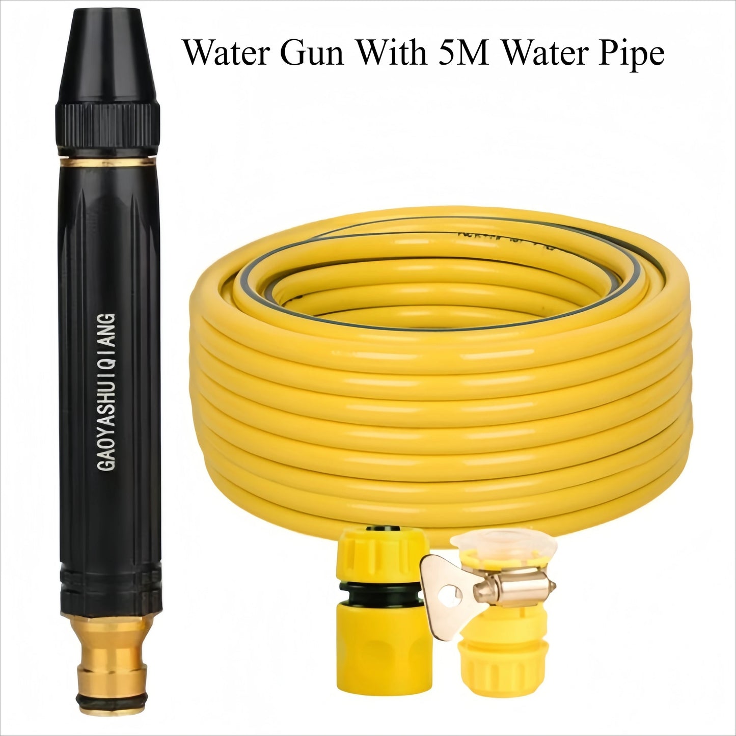 Portable Car Wash Gun High Pressure Water-Gun Household Car Wash Water Gun Black Diamond Water Gun Watering Pipe Car Wash Nozzle