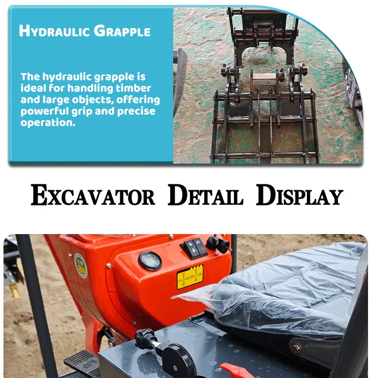 Mini Excavator 0.8 1 2 5 Ton Crawler Excavator CE EPA Euro V Kubota Engine Hydraulic Excavator Diesel Engine Compact digger