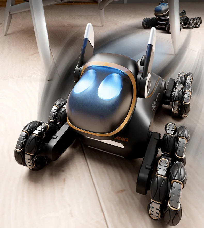 2025 NEW DWI Eight Wheeled Stunt Dog 2.4G Remote Control Intelligent Swing Arm Drift Robot Dog Climbing Car Children's Gift Toy