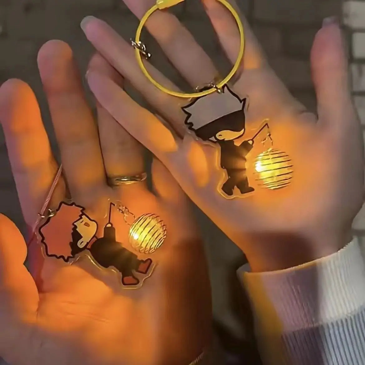 Jujutsu Kaisen Gojo Satoru Geto Suguru anime peripheral creative Q version acrylic lantern key chain hanging chain decoration