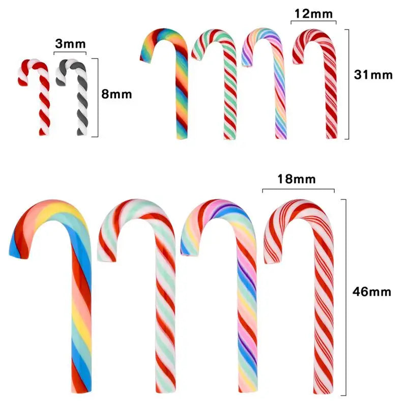 15/30PCS Candy Cane Christmas Tree Hanging Decor Xmas Prop Ornaments Navidad Natal Happy Ornaments Christmas