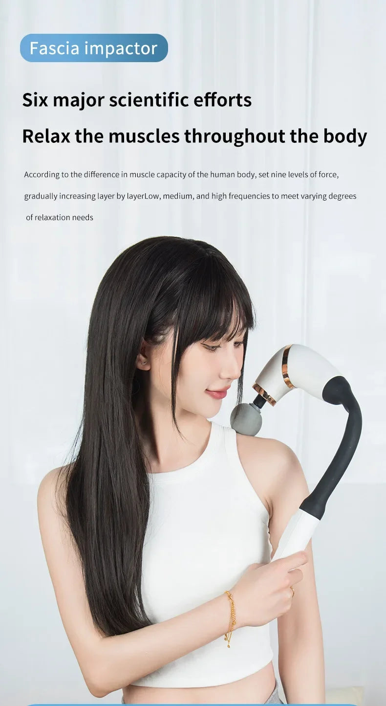 Relax The Spine Professional Vibrating Body Massage Hammer Premium Handheld Massage Gun Portable Percussion Vibration Hammer