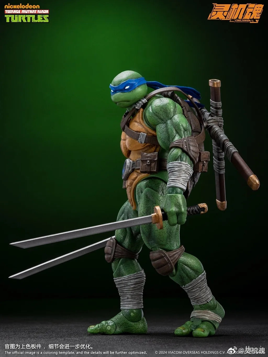 Lingjihun Original New Product Ninja Turtles Raphael Michelangelo Anime Finished Product Movable Doll Model Toy Handmade inStock