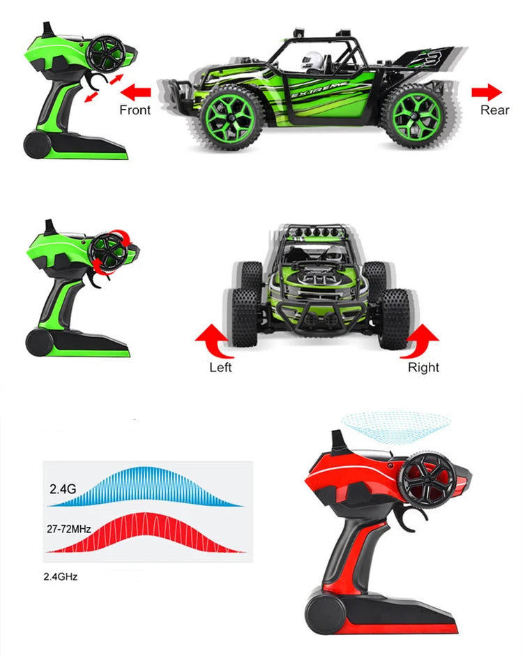 JTY Toys Bigfoot RC Truck 36km/h High-Speed Remote Control Climbing Car Off-Road Trucks Radio RC Crawler Cars For Kids Adults