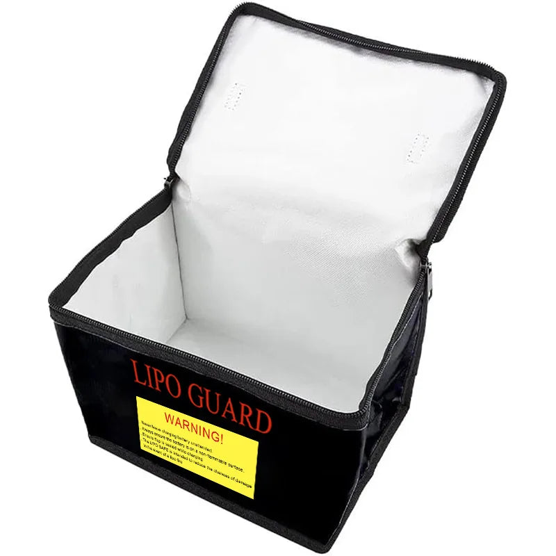 Model Aircraft Lithium Battery Explosion-Proof Bag, Three-Dimensional Zipper Explosion-Proof And Flame-Retardant Tote Bag