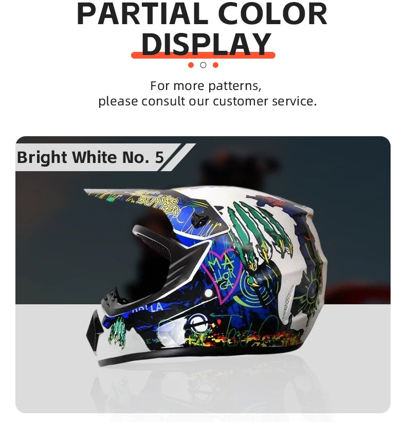 Professional Lightweight Off-road Motorcycle  Helmet Racing Bike Children  Off-road Vehicle Downhill Cross Helmet Motocross