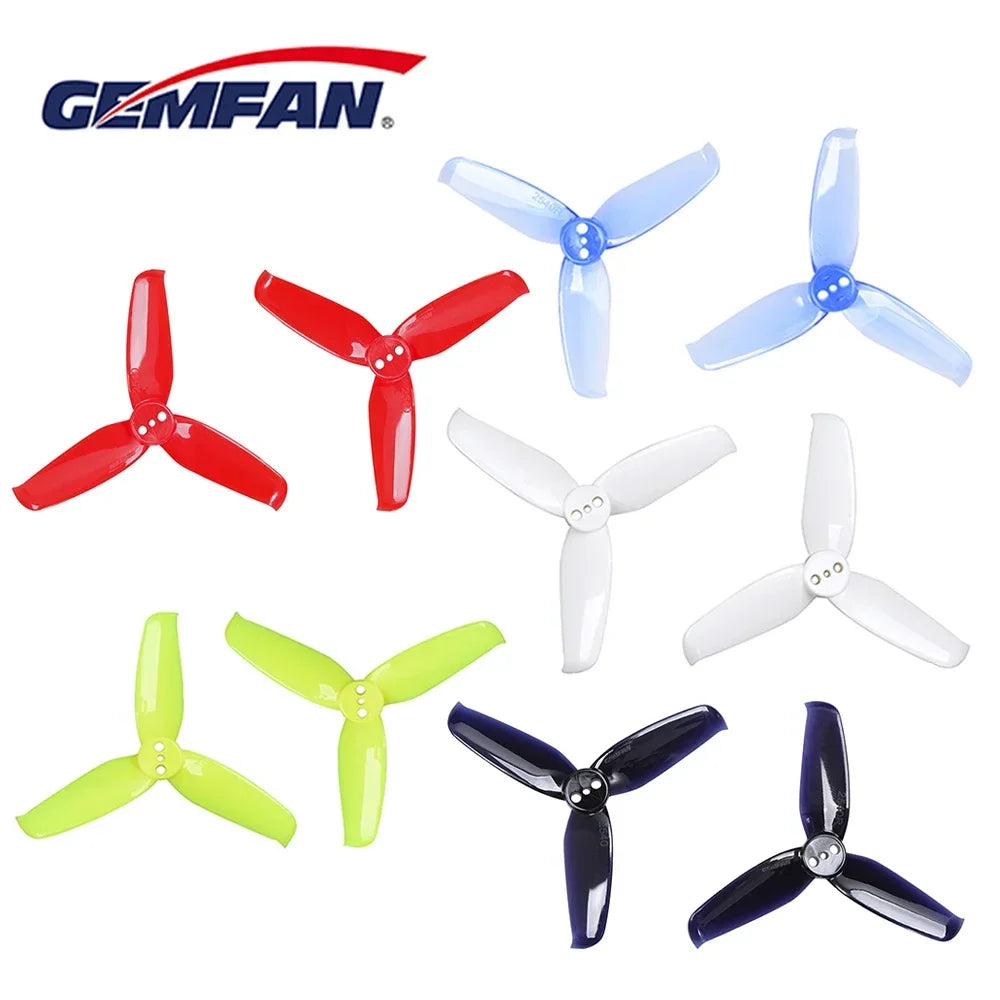 4Pairs GEMFAN Flash 2540 2.5x4 2.5 Inch 3-Paddle Propeller with 1.5mm Mounting Hole For FPV Freestyle Drone