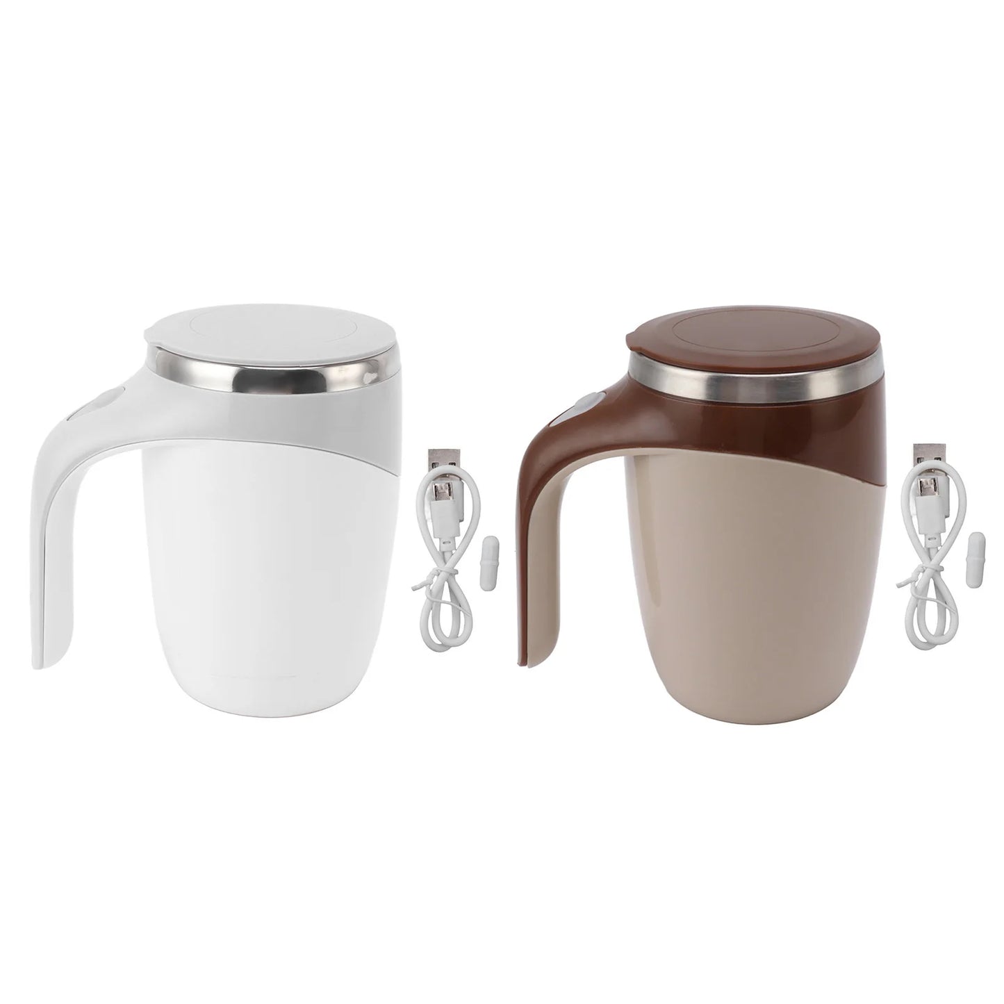 Automatic Magnetic Stirring Coffee Mug Battery Powered Self Stirring Cup Electric Mixing Cup with Stainless Steel Liner