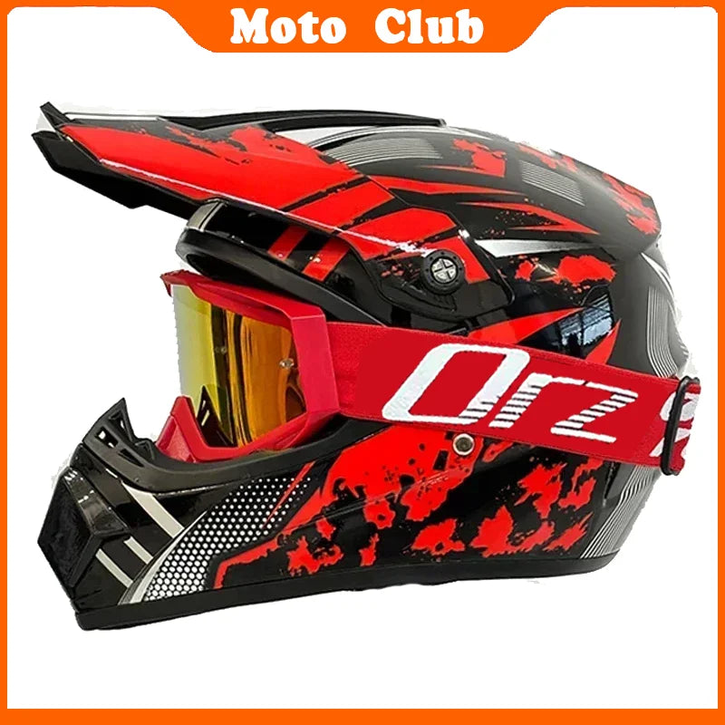 Motorcycle Downhill Helmet Motocross Full Face Off-road Racing Helmet Mountain Bicycle MTB Motocross Motobiker Goggles Classic
