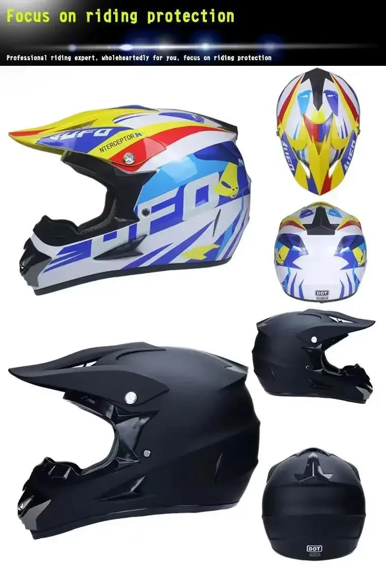 Motorcycle Helmet Youth Kids Child Full Helmet Children Helmets Motocross Casco Moto children Off-road Safety Protection DOT