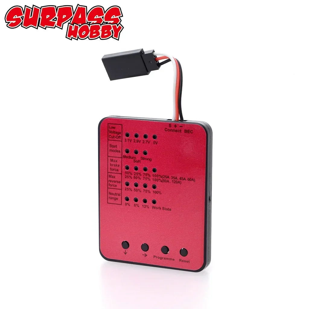 SURPASS HOBBY 25A 35A 45A 60A 80A 120A 150A Waterproof Brushless mini ESC T/XT60  for 1/10 RC Car Crawler speed controller Motor