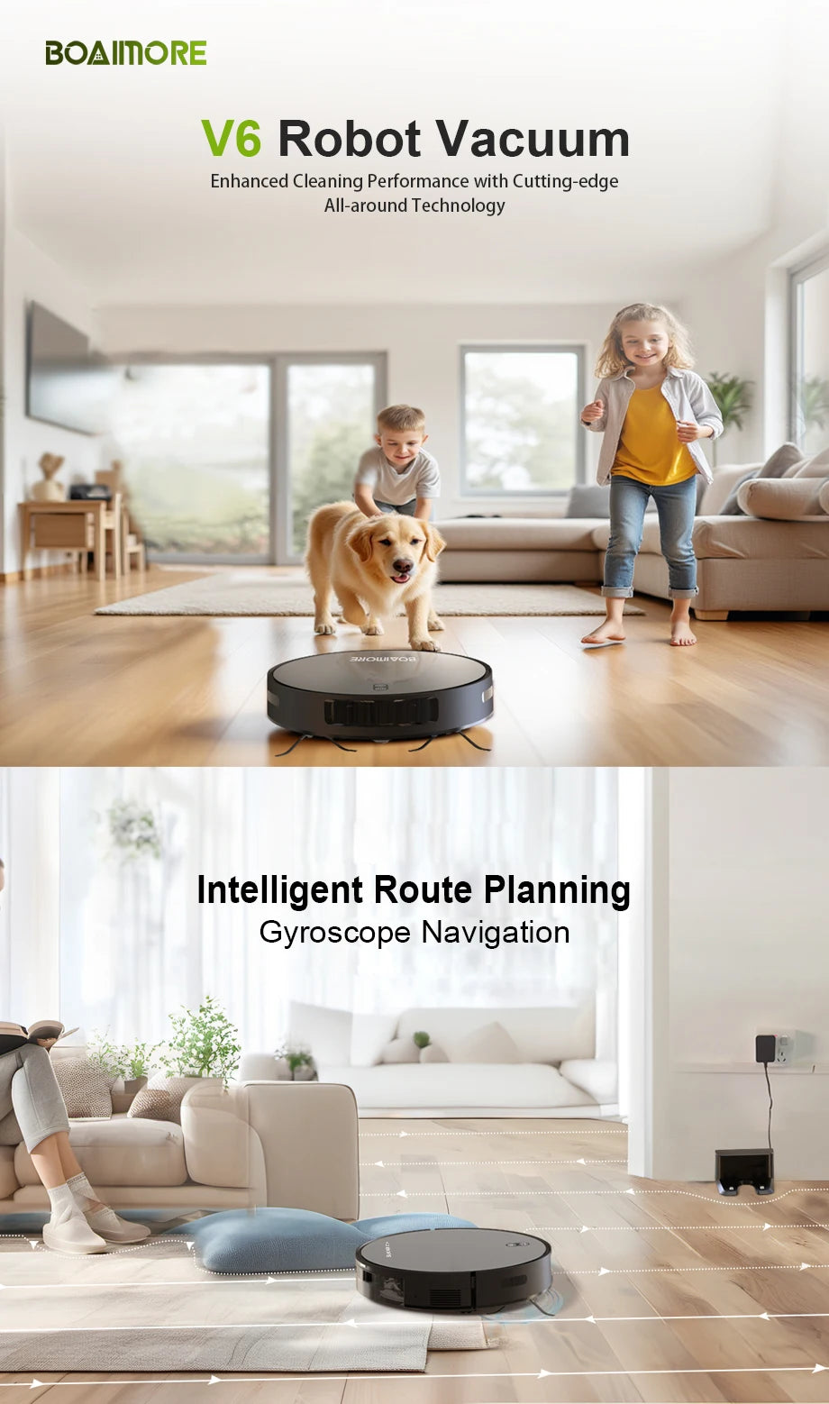 Robot Vacuum Cleaner Combo Mop,3500PA Suction Robotic,WiFi/Voice Control,Auto-Recharge,Pet Hair For Home Vacuum Cleaning Robot