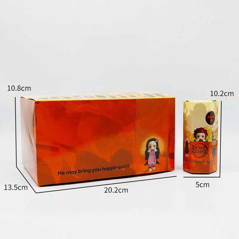 New 12-piece set Sonneess Angel Anime Demon Slayer Blind Box Handmade Anime Cartoon Doll Car Desktop Computer Screen Ornaments