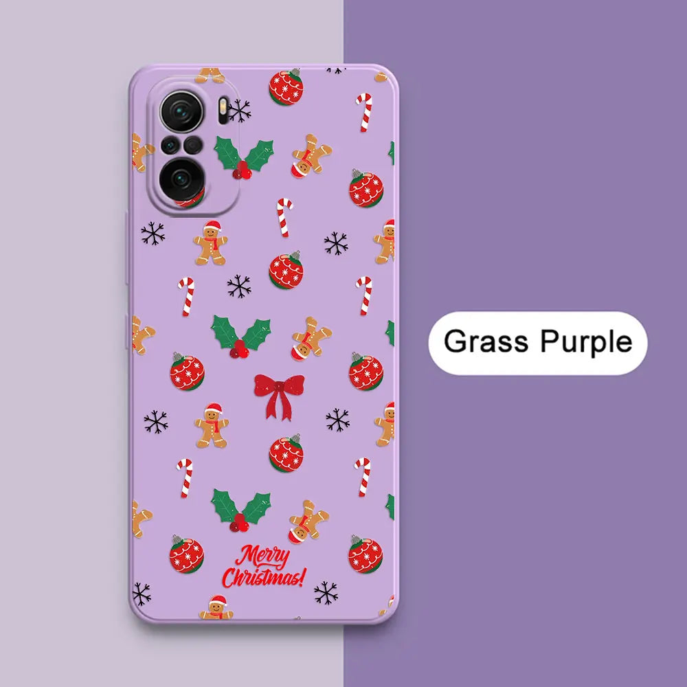 Merry Christmas Trees Bell Case For Xiaomi Poco X7 F7 M7 X4 X5 F6 M6 Pro 5G X3 Mi 11 10T 11T 12T 13T 14T 15T Pro 15 Phone Cover