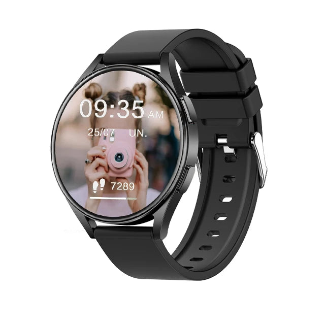 New Fashion Circular Full Touch Smart Watch Women Music Bluetooth Call Digital Watch IP68 Waterproof Smartwatch Men For XiaoMi