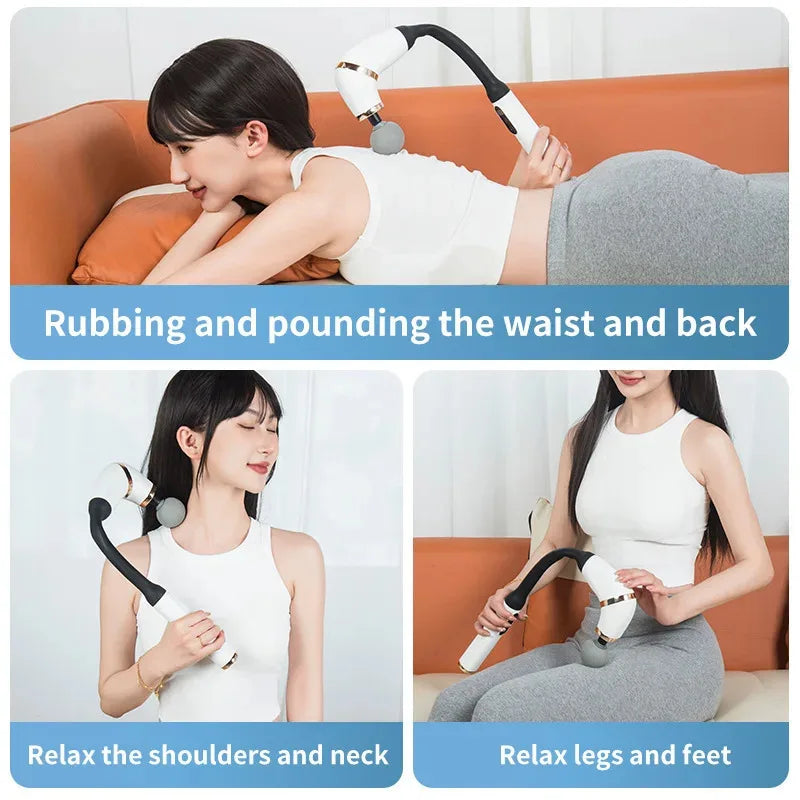 Relax The Spine Professional Vibrating Body Massage Hammer Premium Handheld Massage Gun Portable Percussion Vibration Hammer
