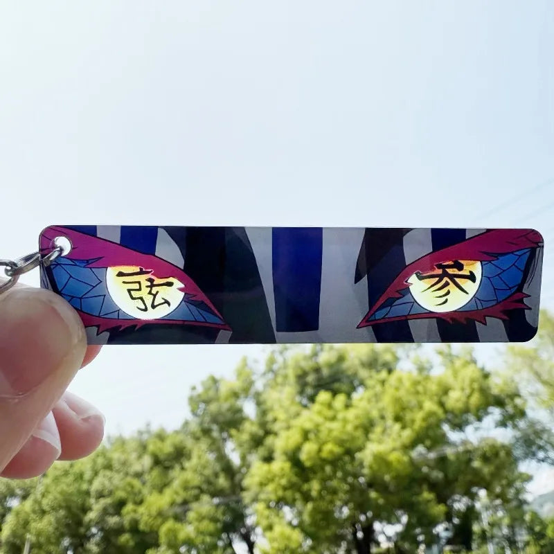 New Ghost Blade Eye Penetrating Card Shanyi Kanroji Honey Glass Anime Acrylic Keychain around
