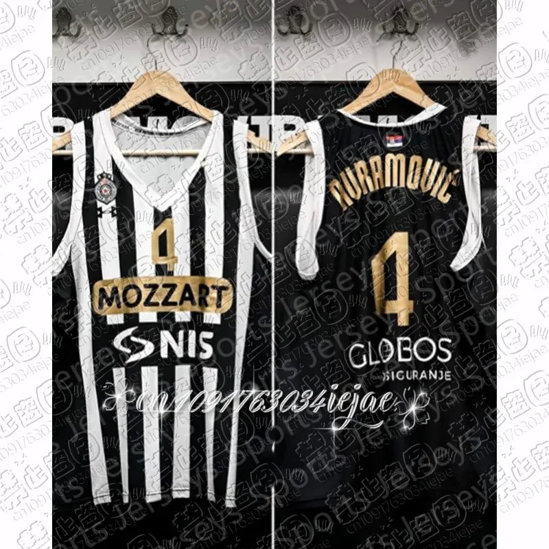 2026 New Arrivals Serbia Basketball Jerseys Partizan Belgrade Basketball Summer Basketball Sports Vest Fans Special Jersey Kit