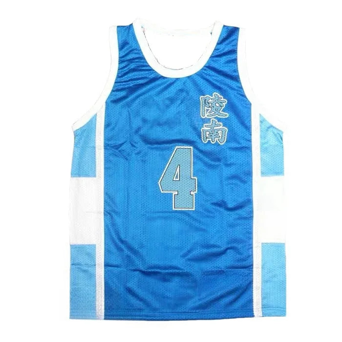 Shohoku Ryonan Anime White Blue Sports Uniform Jersey Shorts Set High School Sendoh Akira Cosplay Basketball Team Costume